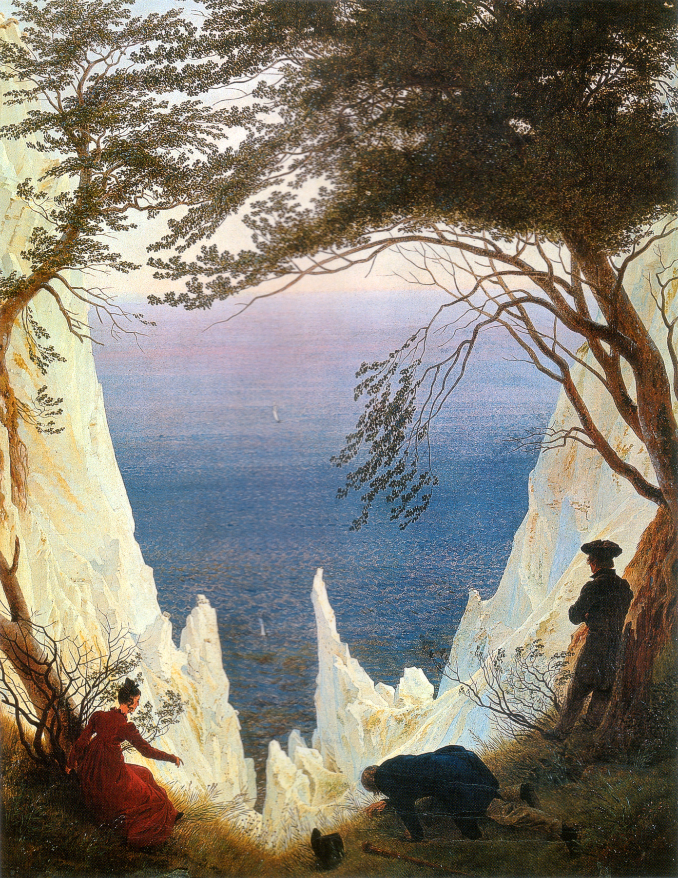 Chalk Cliffs on Rügen, by Caspar David Friedrich